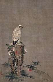 AI QIMENG (1708-1780), ATTRIBUTED TO, EAGLE STANDING ALONE