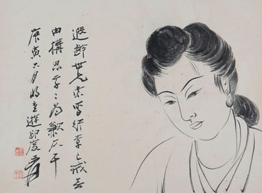 ZHANG DAQIAN (1899-1983), ATTRIBUTED TO, FIGURE