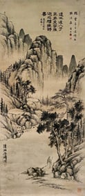 SHI TAO (1642-1707), ATTRIBUTED TO, NOBLE SCHOLARS ON A JOURNEY