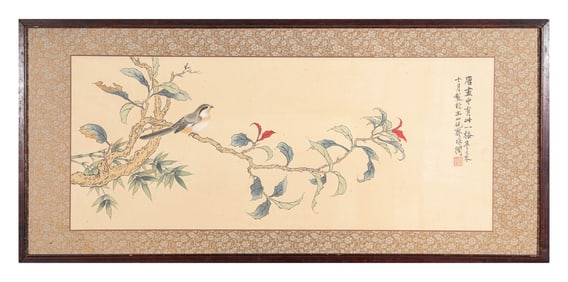 YU FEI'AN (1889-1959), ATTRIBUTED TO, FLOWER-AND-BIRD