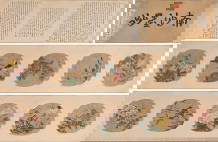 JIANG TINGXI (1669-1732), ATTRIBUTED TO, FLOWERS (TEN-LEAF ALBUM)