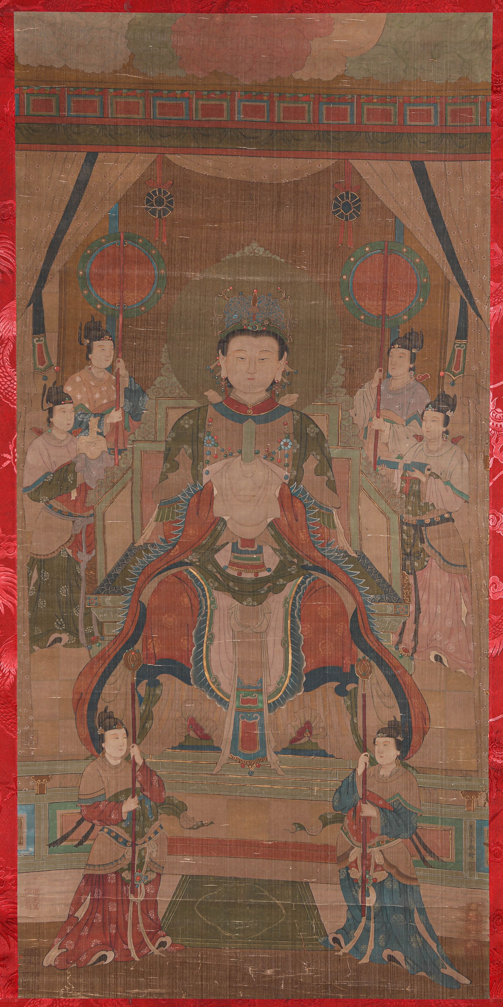 WU DAOZI (ACT. 8TH CENTURY), ATTRIBUTED TO, GODDESS OF MOUNT TAI (1 of 8)
