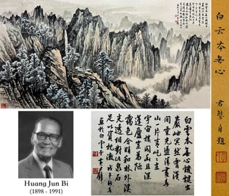 HUANG JUNBI (1898-1991), ATTRIBUTED TO, WHITE CLOUDS DRIFTING AIMLESSLY