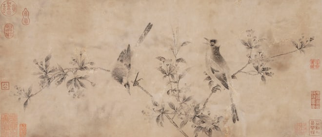 ANONYMOUS, FLOWER AND BIRD