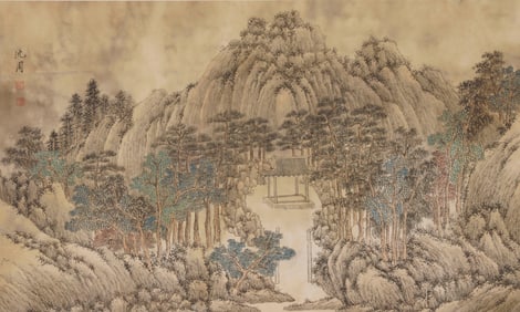 SHEN ZHOU (1427-1509), ATTRIBUTED TO, LANDSCAPE (FOUR SCREENS)