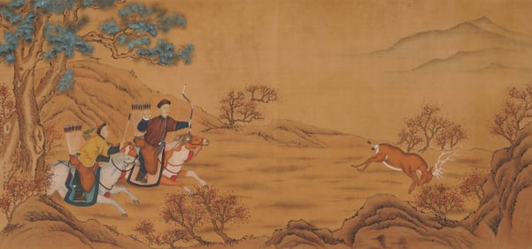 GIUSEPPE CASTIGLIONE (1688-1766), ATTRIBUTED TO, HUNTING SCENE