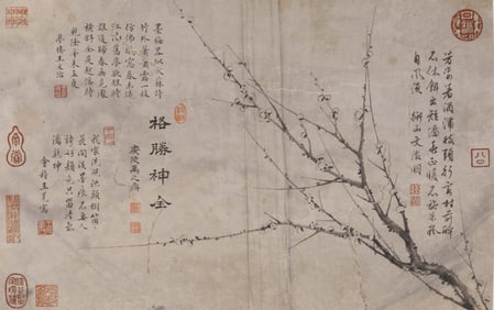WANG MIAN (1287-1359), ATTRIBUTED TO, PLUM BLOSSOMS