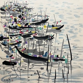 WU GUANZHONG (1919-2010), ATTRIBUTED TO, LANDSCAPE