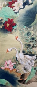 ZHENG NAIQIANG (1911-2005), ATTRIBUTED TO, TWO GEESE