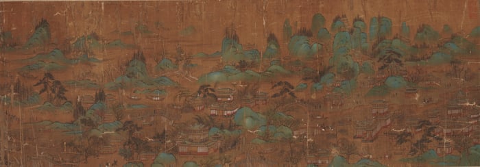 ANONYMOUS, BLUE-AND-GREEN LANDSCAPE