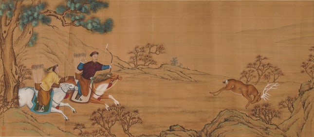 GIUSEPPE CASTIGLIONE (1688-1766), ATTRIBUTED TO, HUNTING SCENE