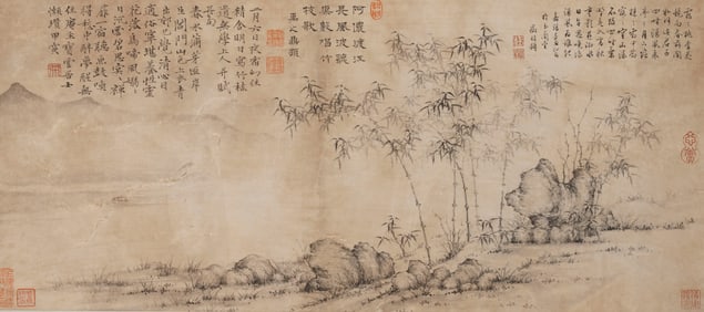 NI ZAN (1301-1374), ATTRIBUTED TO, BAMBOO