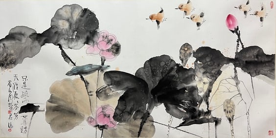 ZHOU HUAJUN (B. 1948), ATTRIBUTED TO, LOTUS