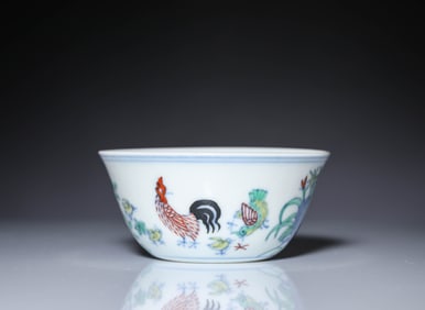 A DOUCAI 'CHICKEN' CUP