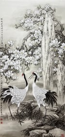 MO JIANCHENG (B. 1942), ATTRIBUTED TO, CRANE