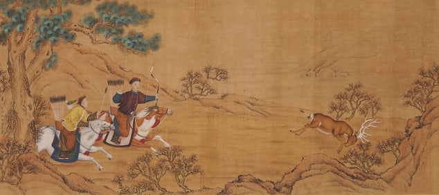 GIUSEPPE CASTIGLIONE (1688-1766), ATTRIBUTED TO, HUNTING SCENE