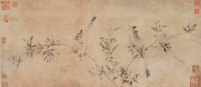 ANONYMOUS, FLOWER AND BIRD