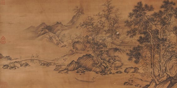 ANONYMOUS, LANDSCAPE AND FIGURES