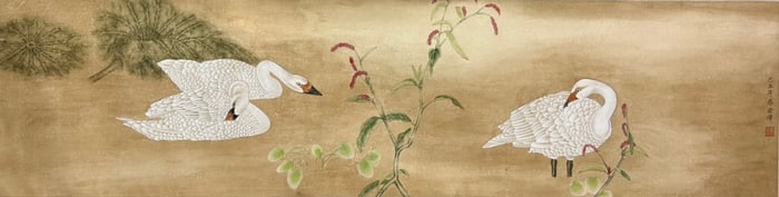 JIANG HONGWEI (B. 1957), ATTRIBUTED TO, FLOWER AND BIRD