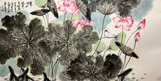 JIA GUANGJIAN (B. 1964), ATTRIBUTED TO, LOTUS