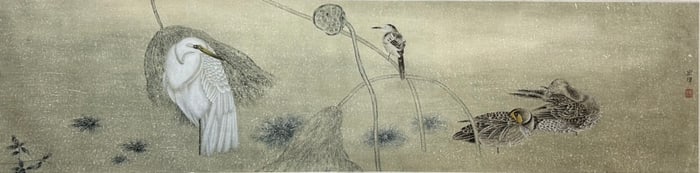 JIANG HONGWEI (B. 1957), ATTRIBUTED TO, FLOWER AND BIRD