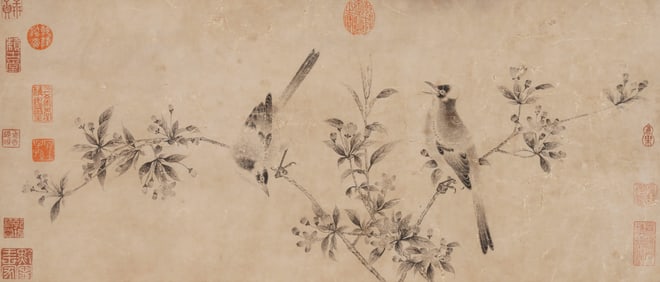 ANONYMOUS, FLOWER AND BIRD