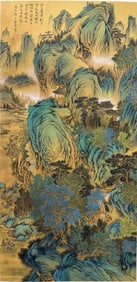 TANG YIN (1470-1524), ATTRIBUTED TO, VISITING FRIENDS BY STREAM AND MOUNTAIN