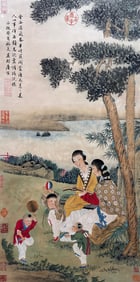 TANG YIN (1470-1524), ATTRIBUTED TO, CHILDREN AT PLAY