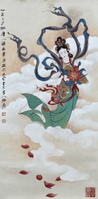 ZHANG DAQIAN (1899-1983), ATTRIBUTED TO, FLYING APSARA