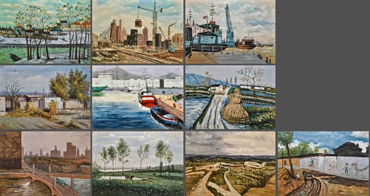 WU ZUOREN (1908-1997), ATTRIBUTED TO, OIL PAINTING