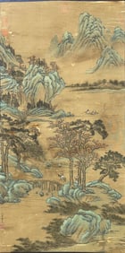 QIU YING (C.1494-1552), ATTRIBUTED TO, VISITING FRIENDS WITH A ZITHER