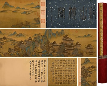 QIU YING (1494-1561), ATTRIBUTED TO, PAVILIONS AMONG STREAMS AND MOUNTAINS