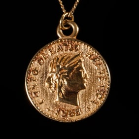 GOLD COIN NECKLACE