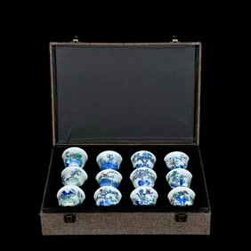 A DOUCAI 'FLOWER MONTH' CUP