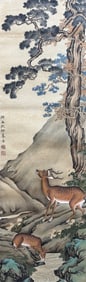 SHEN QUAN (1682-1760), ATTRIBUTED TO, TWO DEER