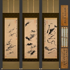 QI BAISHI (1863-1957), ATTRIBUTED TO, AQUATIC CREATURES