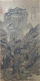 WEN ZHENGMING (1470-1559), ATTRIBUTED TO, MOUNTAIN VILLAGE