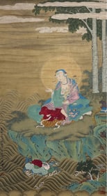 DING GUANPENG (C.18TH CENTURY), ATTRIBUTED TO, EXPOUNDING THE SUTRA