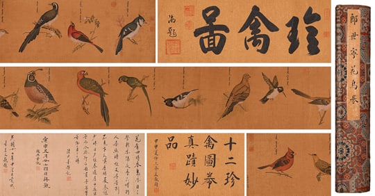 GIUSEPPE CASTIGLIONE (1688-1766), ATTRIBUTED TO, FLOWERS AND BIRDS