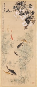 WU QINGXIA (1910-2008), ATTRIBUTED TO, VIEWING FISH