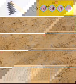 DING GUANPENG (ACT. 18TH CENTURY), ATTRIBUTED TO, ARHATS AND FIGURES