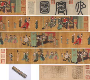 QIU YING (1494-1552), ATTRIBUTED TO, NIGHT REVELS OF HAN XIZAI