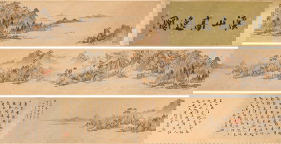 ZHANG DAQIAN (1899-1983), ATTRIBUTED TO, RECLUSE BY MOUNTAIN STREAM
