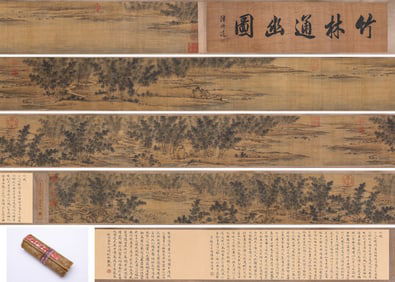 GUAN DAOSHENG (1262-1319), ATTRIBUTED TO, PATH THROUGH BAMBOO GROVE