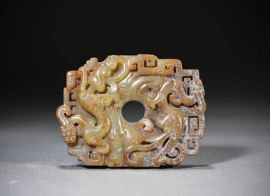 A JADE 'CHILONG' PENDANT
