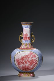 A FAMILLE-ROSE MOONFLASK