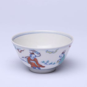 A WUCAI 'FIGURES AND STORY' CUP
