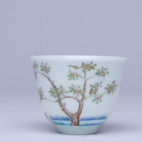 A WUCAI 'FLOWER MONTH' CUP