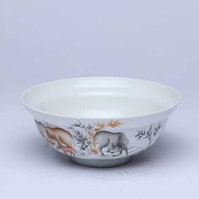 A FAMILLE ROSE 'FLOWERS' BOWL