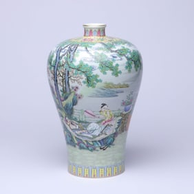 A WUCAI 'FIGURES AND STORY' MEIPING